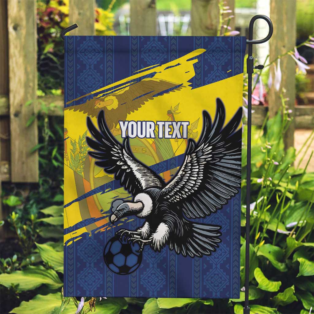 Ecuador Football Custom Garden Flag 2026 Vamos La Tri Blue South America Pattern - Wonder Print Shop