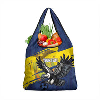 Ecuador Football Custom Grocery Bag 2026 Vamos La Tri Blue South America Pattern - Wonder Print Shop