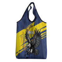 Ecuador Football Custom Grocery Bag 2026 Vamos La Tri Blue South America Pattern - Wonder Print Shop