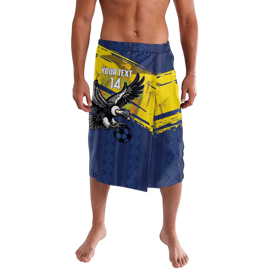 Ecuador Football Custom Lavalava 2026 Vamos La Tri Blue South America Pattern - Wonder Print Shop