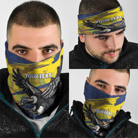 Ecuador Football Custom Neck Gaiter 2026 Vamos La Tri Blue South America Pattern - Wonder Print Shop