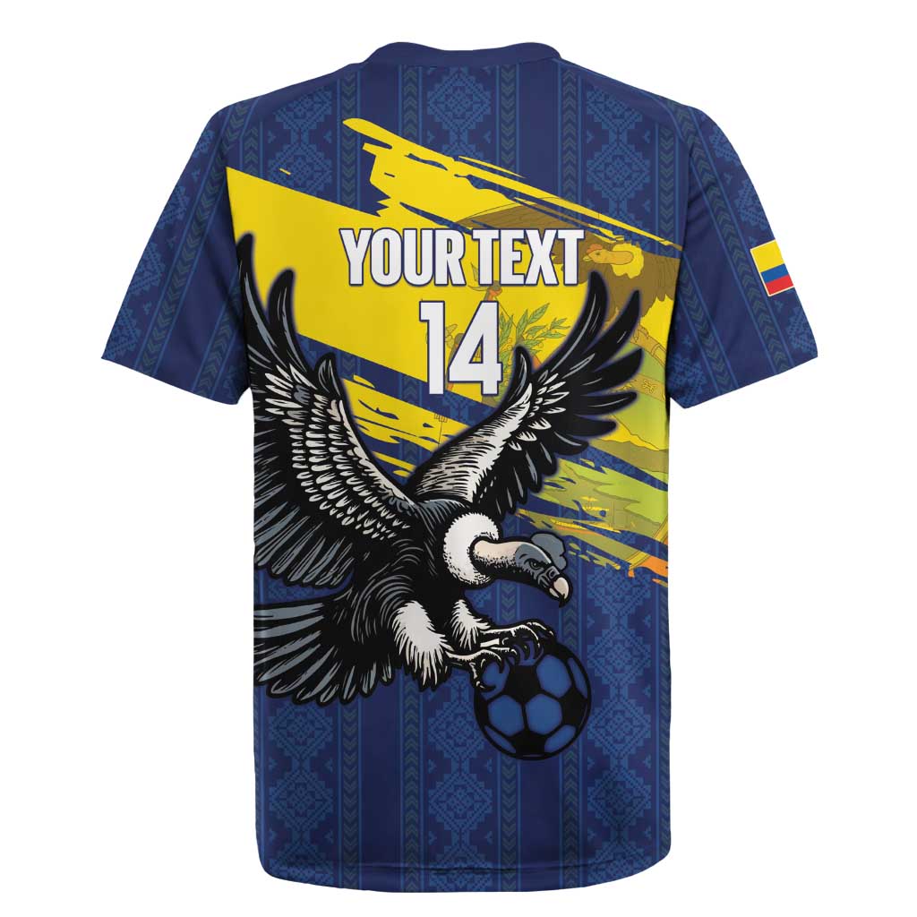 Ecuador Football Custom Rugby Jersey 2026 Vamos La Tri Blue South America Pattern - Wonder Print Shop