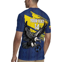 Ecuador Football Custom Rugby Jersey 2026 Vamos La Tri Blue South America Pattern - Wonder Print Shop
