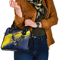 Ecuador Football Custom Shoulder Handbag 2026 Vamos La Tri Blue South America Pattern - Wonder Print Shop