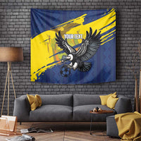 Ecuador Football Custom Tapestry 2026 Vamos La Tri Blue South America Pattern - Wonder Print Shop