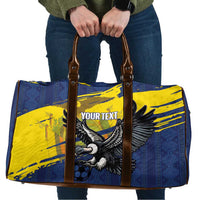 Ecuador Football Custom Travel Bag 2026 Vamos La Tri Blue South America Pattern - Wonder Print Shop
