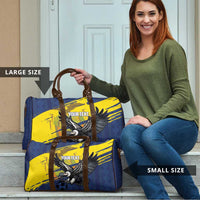 Ecuador Football Custom Travel Bag 2026 Vamos La Tri Blue South America Pattern - Wonder Print Shop