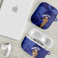 Paraguay Football Custom AirPods Case 2026 La Albirroja Marble Pattern - Wonder Print Shop
