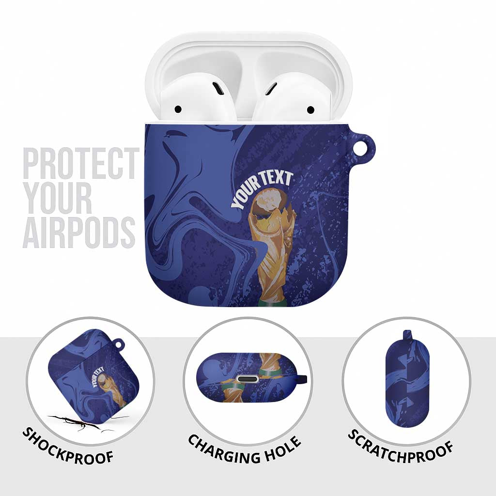 Paraguay Football Custom AirPods Case 2026 La Albirroja Marble Pattern - Wonder Print Shop