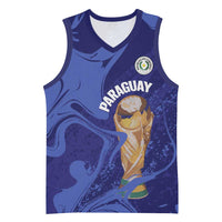 Paraguay Football Custom Basketball Jersey 2026 La Albirroja Marble Pattern - Wonder Print Shop