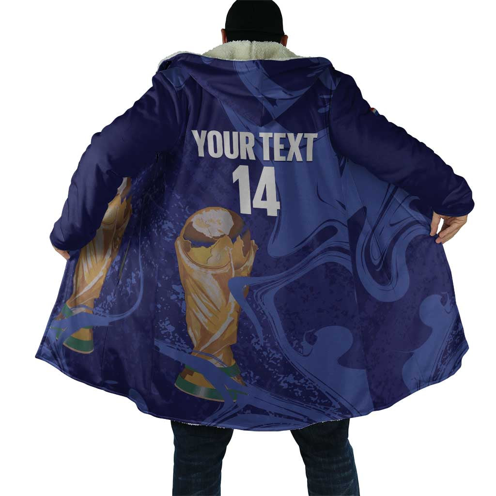 Paraguay Football Custom Cloak 2026 La Albirroja Marble Pattern - Wonder Print Shop