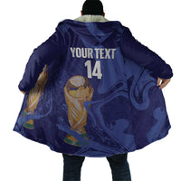 Paraguay Football Custom Cloak 2026 La Albirroja Marble Pattern - Wonder Print Shop