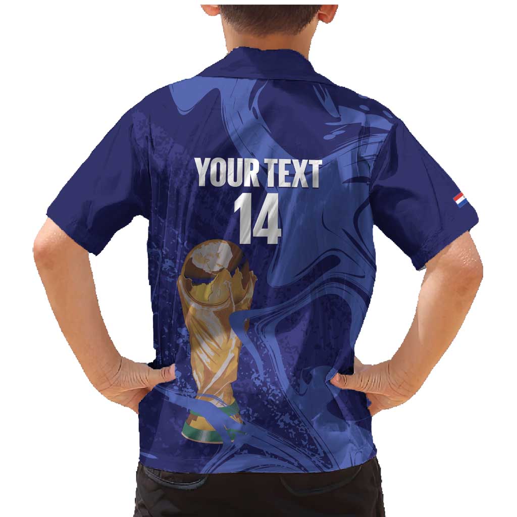 Paraguay Football Custom Family Matching Mermaid Dress and Hawaiian Shirt 2026 La Albirroja Marble Pattern - Wonder Print Shop