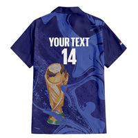 Paraguay Football Custom Family Matching Mermaid Dress and Hawaiian Shirt 2026 La Albirroja Marble Pattern - Wonder Print Shop
