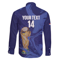 Paraguay Football Custom Family Matching Summer Maxi Dress and Hawaiian Shirt 2026 La Albirroja Marble Pattern - Wonder Print Shop