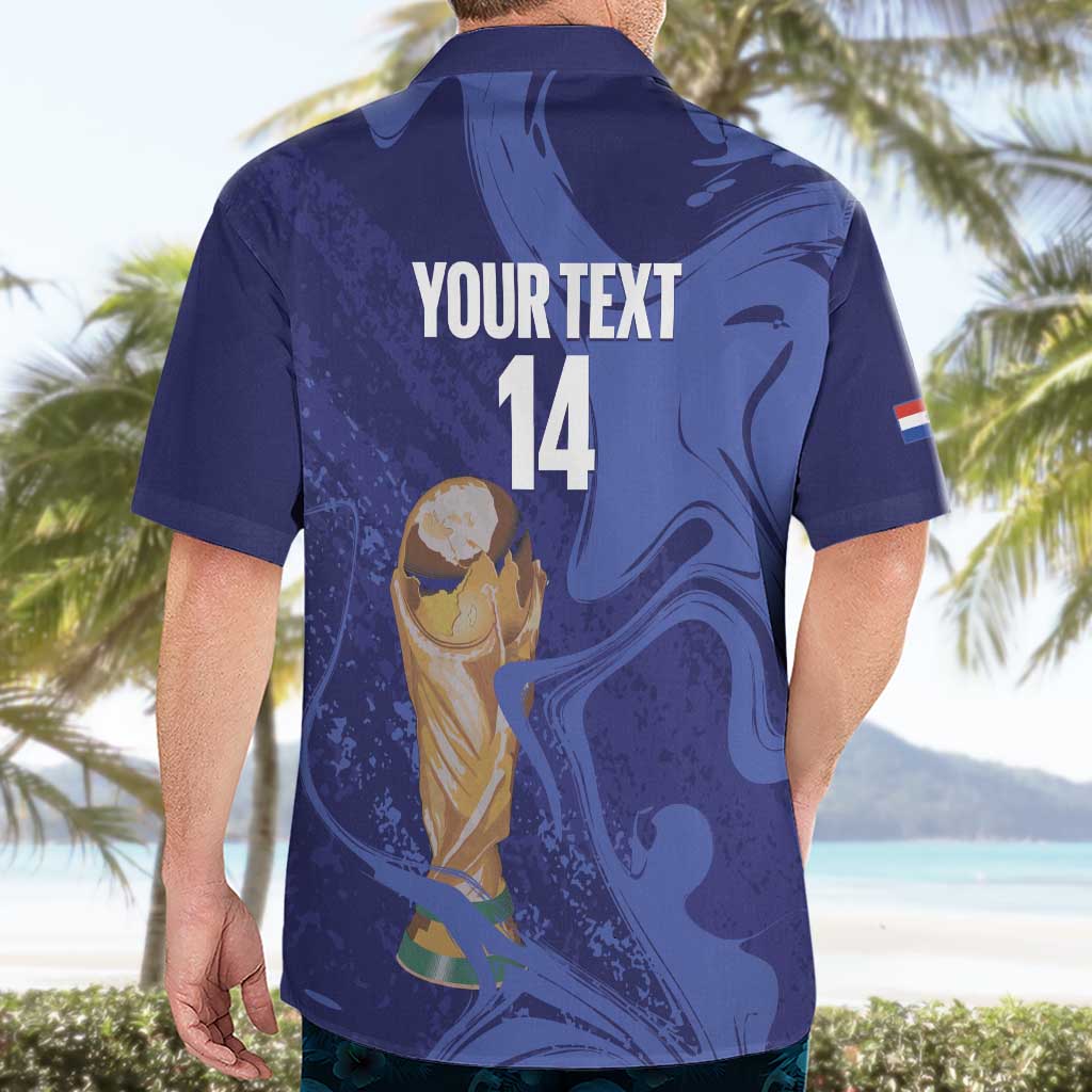 Paraguay Football Custom Hawaiian Shirt 2026 La Albirroja Marble Pattern - Wonder Print Shop