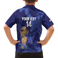 Paraguay Football Custom Hawaiian Shirt 2026 La Albirroja Marble Pattern - Wonder Print Shop