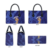 Paraguay Football Custom Leather Bag 2026 La Albirroja Marble Pattern - Wonder Print Shop