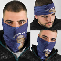 Paraguay Football Custom Neck Gaiter 2026 La Albirroja Marble Pattern - Wonder Print Shop