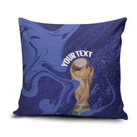 Paraguay Football Custom Pillow Cover 2026 La Albirroja Marble Pattern - Wonder Print Shop