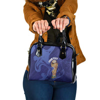 Paraguay Football Custom Shoulder Handbag 2026 La Albirroja Marble Pattern - Wonder Print Shop
