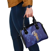 Paraguay Football Custom Shoulder Handbag 2026 La Albirroja Marble Pattern - Wonder Print Shop