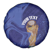 Paraguay Football Custom Spare Tire Cover 2026 La Albirroja Marble Pattern - Wonder Print Shop