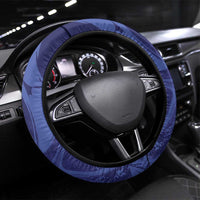 Paraguay Football Steering Wheel Cover 2026 La Albirroja Marble Pattern - Wonder Print Shop