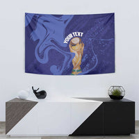Paraguay Football Custom Tapestry 2026 La Albirroja Marble Pattern - Wonder Print Shop