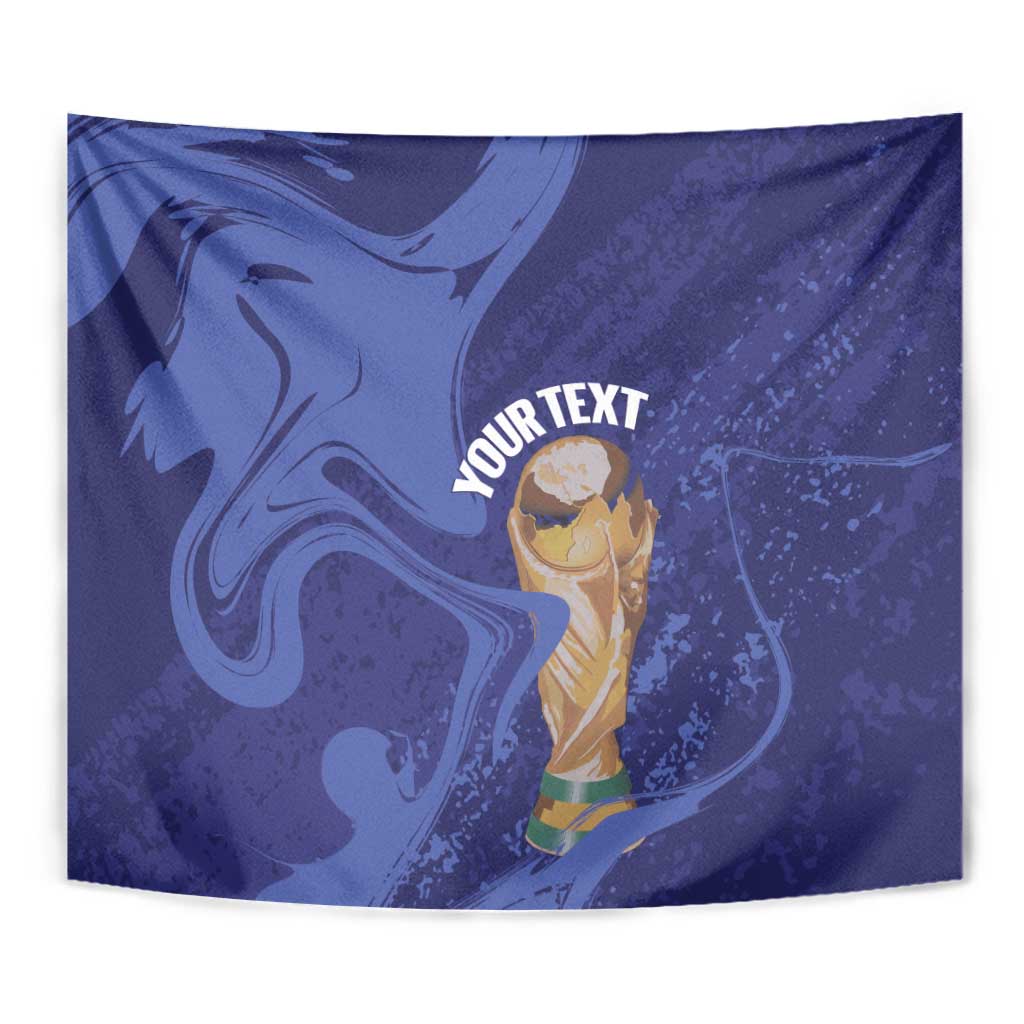 Paraguay Football Custom Tapestry 2026 La Albirroja Marble Pattern - Wonder Print Shop