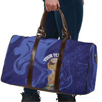 Paraguay Football Custom Travel Bag 2026 La Albirroja Marble Pattern - Wonder Print Shop