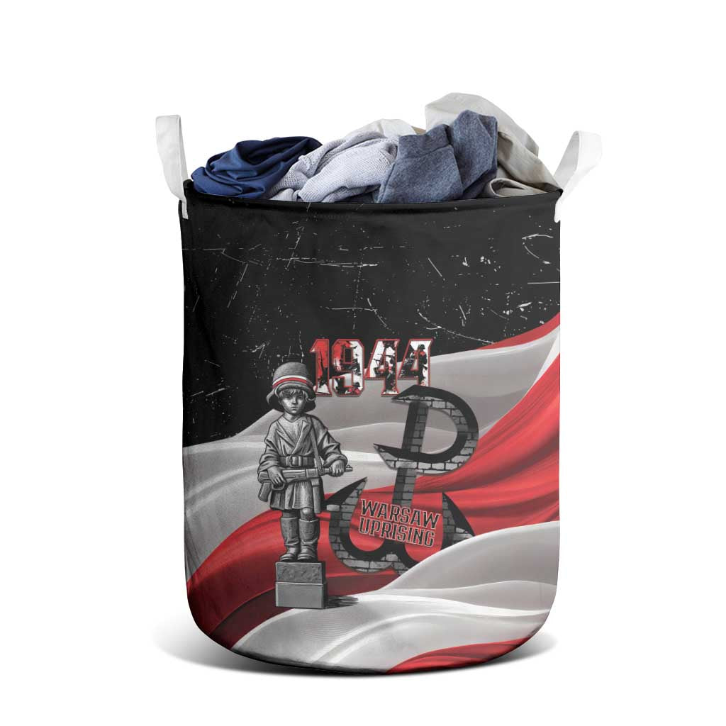 Little Insurrectionist Warsaw Uprising Poland Laundry Basket Honoring 1944 Child Soldiers