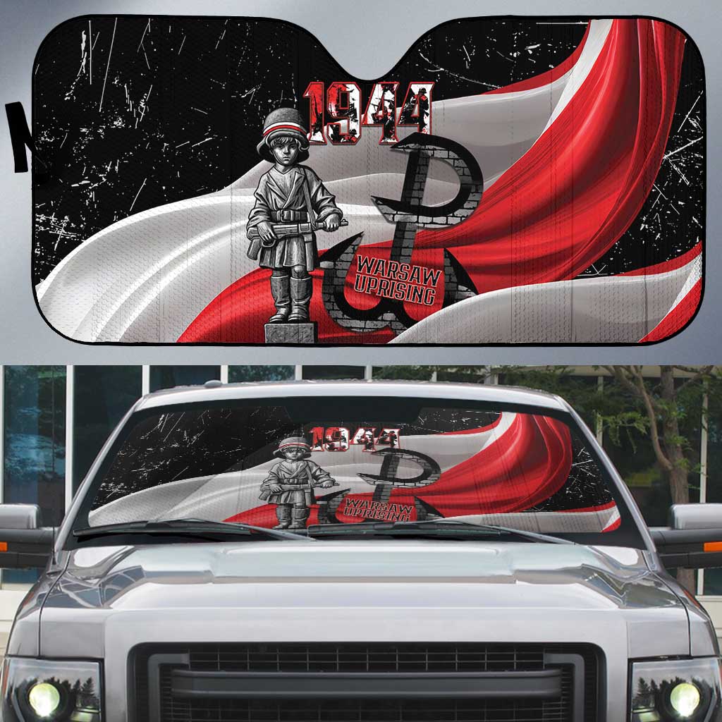 Little Insurrectionist Warsaw Uprising Poland Auto Sun Shade Honoring 1944 Child Soldiers