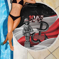 Little Insurrectionist Warsaw Uprising Poland Beach Blanket Honoring 1944 Child Soldiers