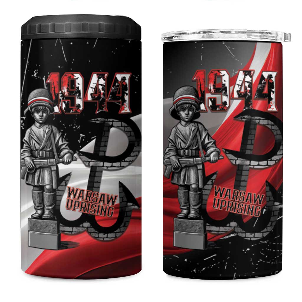 Little Insurrectionist Warsaw Uprising Poland 4 in 1 Can Cooler Tumbler Honoring 1944 Child Soldiers