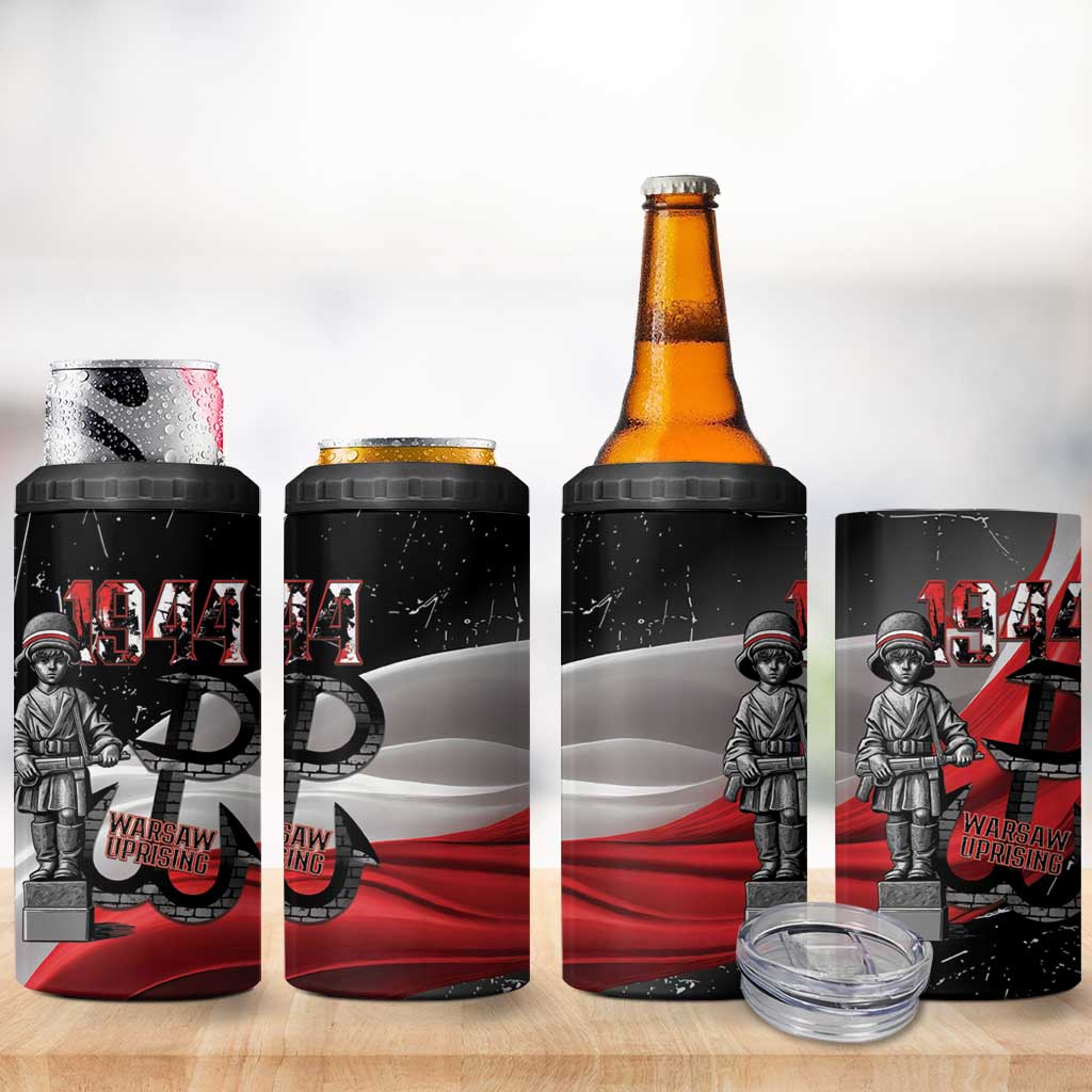 Little Insurrectionist Warsaw Uprising Poland 4 in 1 Can Cooler Tumbler Honoring 1944 Child Soldiers