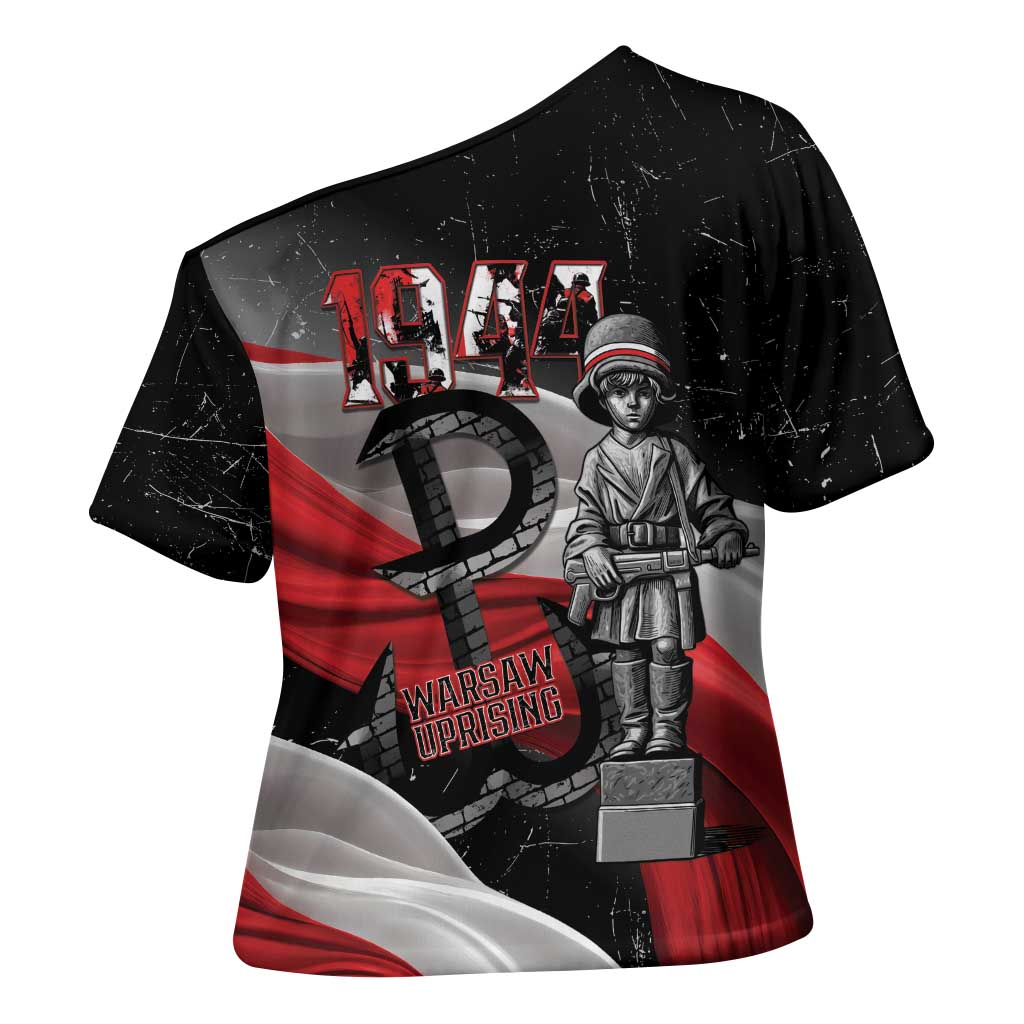 Little Insurrectionist Warsaw Uprising Poland Cross Shoulder Shirt Honoring 1944 Child Soldiers