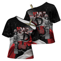 Little Insurrectionist Warsaw Uprising Poland Cross Shoulder Shirt Honoring 1944 Child Soldiers