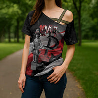 Little Insurrectionist Warsaw Uprising Poland Cross Shoulder Shirt Honoring 1944 Child Soldiers