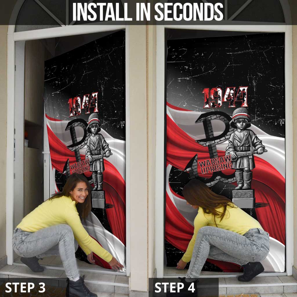 Little Insurrectionist Warsaw Uprising Poland Door Cover Honoring 1944 Child Soldiers