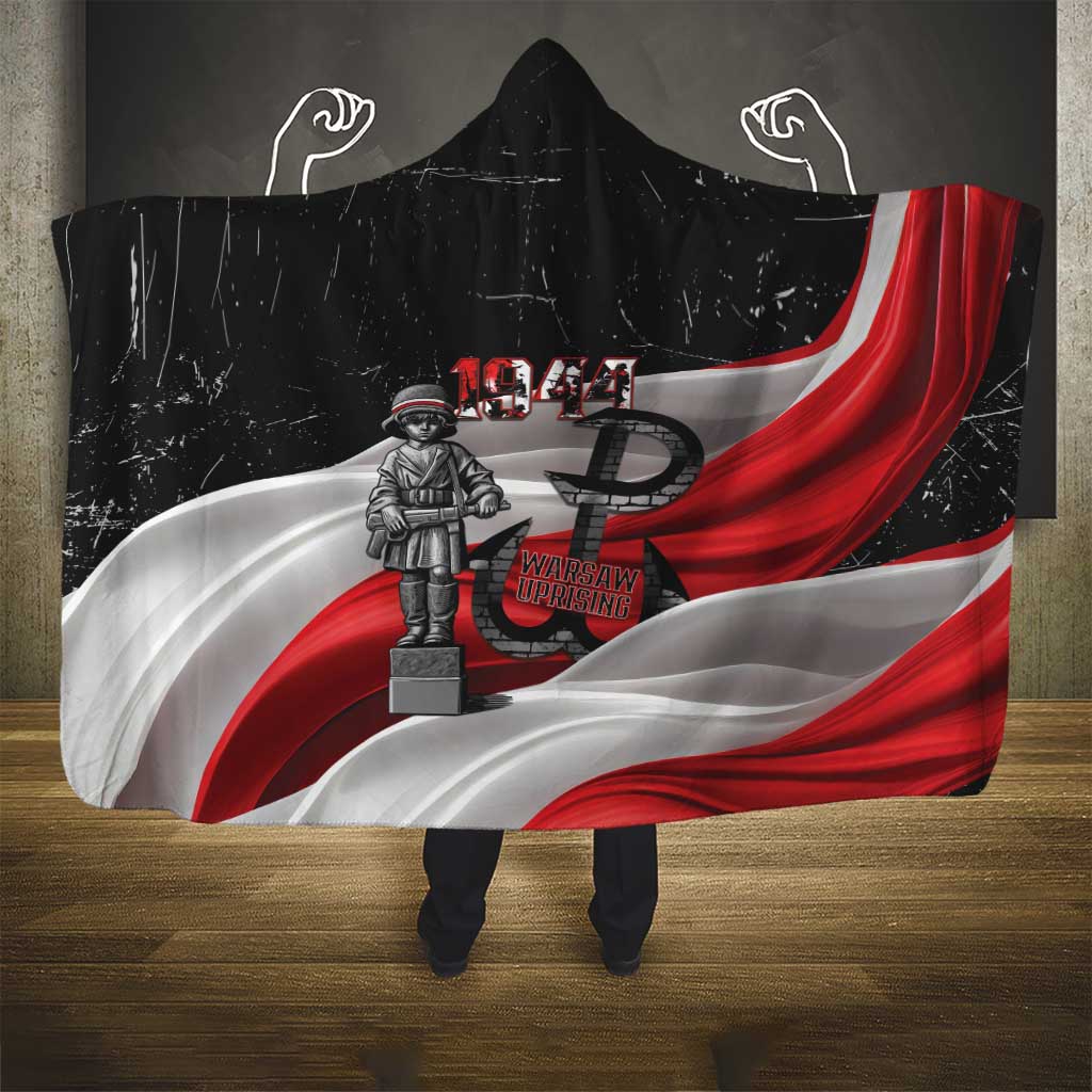 Little Insurrectionist Warsaw Uprising Poland Hooded Blanket Honoring 1944 Child Soldiers
