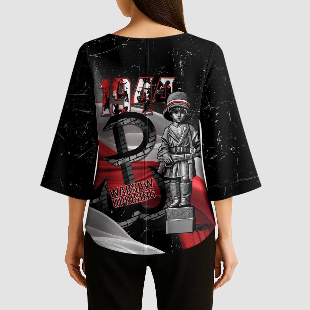 Little Insurrectionist Warsaw Uprising Poland Kimono Sleeve Blouse Honoring 1944 Child Soldiers