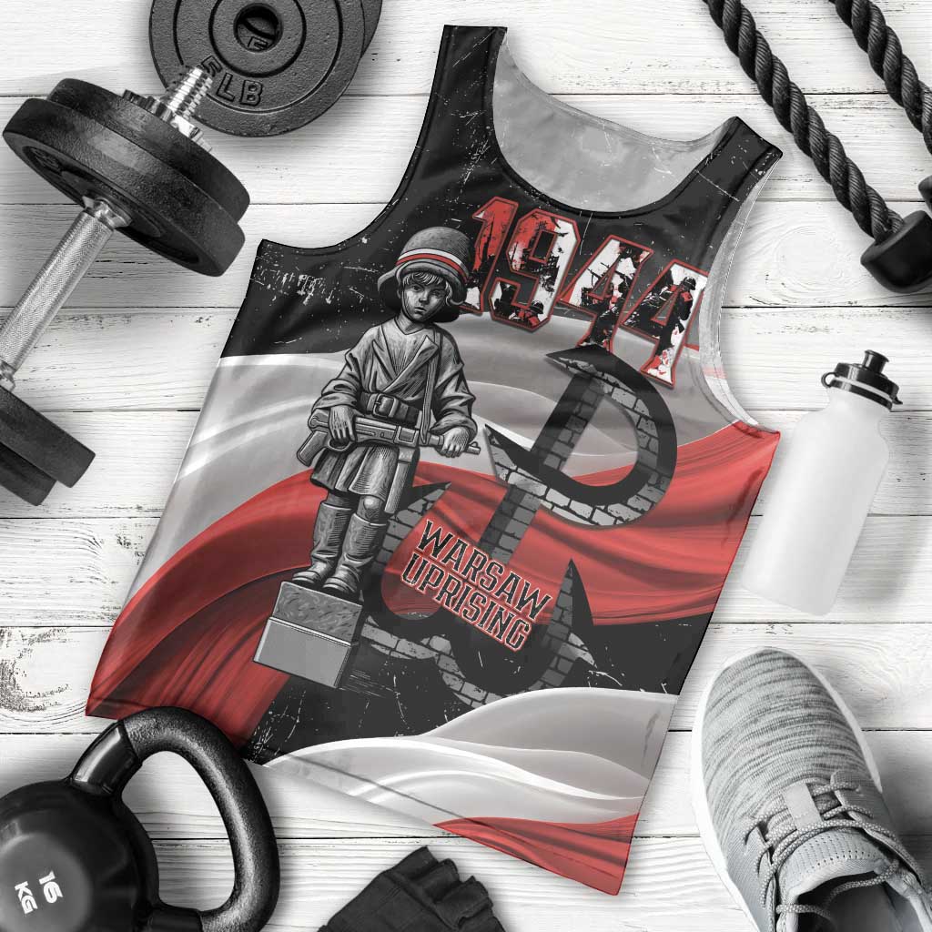 Little Insurrectionist Warsaw Uprising Poland Men Tank Top Honoring 1944 Child Soldiers