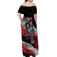 Little Insurrectionist Warsaw Uprising Poland Off Shoulder Maxi Dress Honoring 1944 Child Soldiers