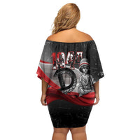 Little Insurrectionist Warsaw Uprising Poland Off Shoulder Short Dress Honoring 1944 Child Soldiers