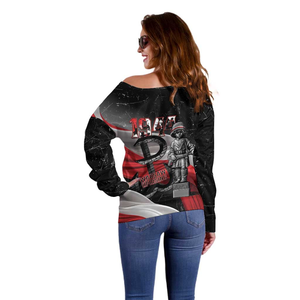 Little Insurrectionist Warsaw Uprising Poland Off Shoulder Sweater Honoring 1944 Child Soldiers