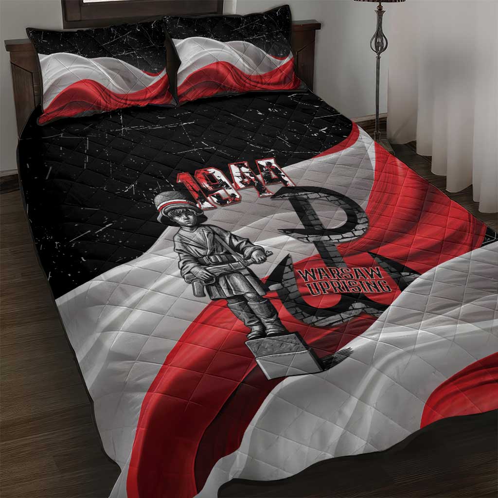 Little Insurrectionist Warsaw Uprising Poland Quilt Bed Set Honoring 1944 Child Soldiers