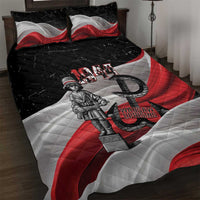 Little Insurrectionist Warsaw Uprising Poland Quilt Bed Set Honoring 1944 Child Soldiers