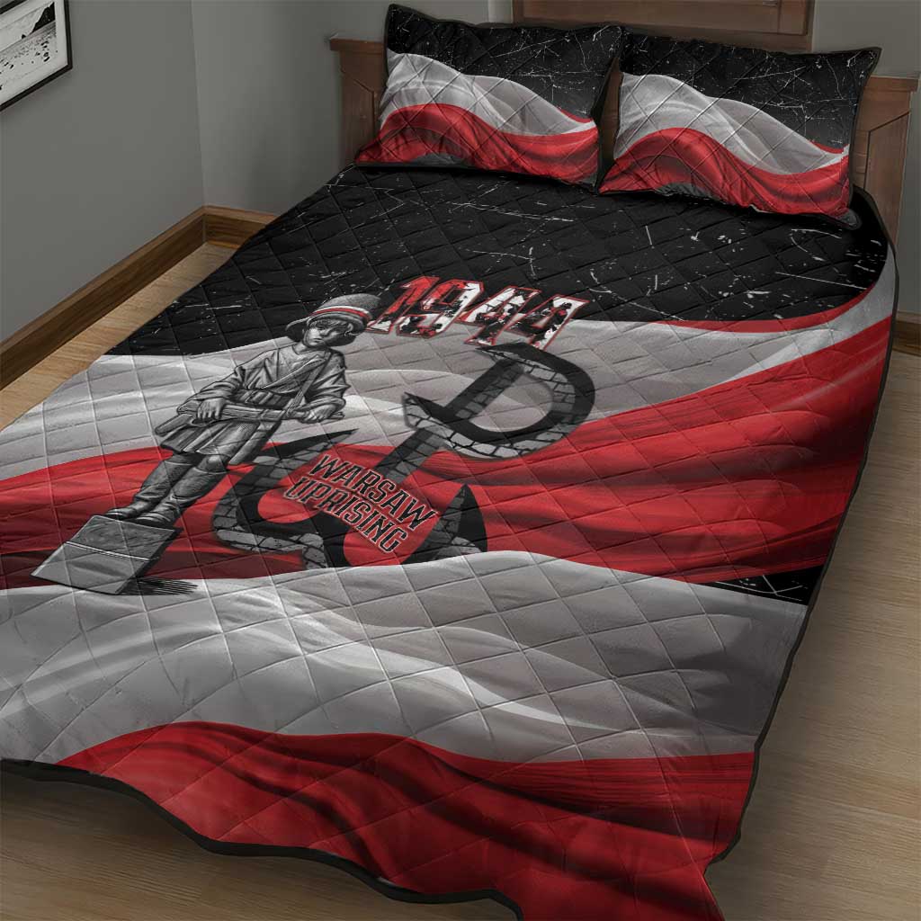 Little Insurrectionist Warsaw Uprising Poland Quilt Bed Set Honoring 1944 Child Soldiers