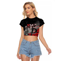 Little Insurrectionist Warsaw Uprising Poland Raglan Cropped T Shirt Honoring 1944 Child Soldiers